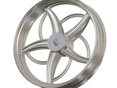 Cruiser Motorcycle Rim 3D print model