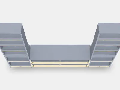 HAVSTA TV storage combination Low-poly 3D model