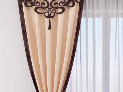 Set 34 Curtains 3D model