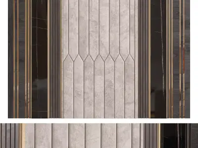 wall panel 3D model 9