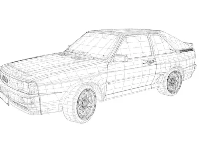 Audi quattro S1 3D model