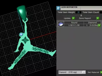 athlete pendant design 3D print model