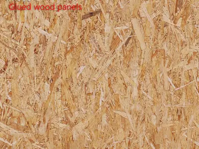Ultra realistic  Oriented strand board panels Scan 3D model