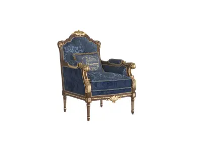 Elegant timeless armchair by Modenese 3D model