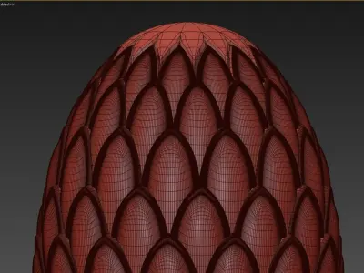 3D Pinecone Corbel 3D model