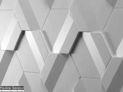 Modular tile system Pauline Gorelov Hyperstructure 3D model