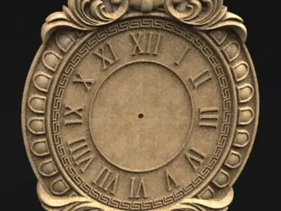 Wall clock 1 3D model 3D print model