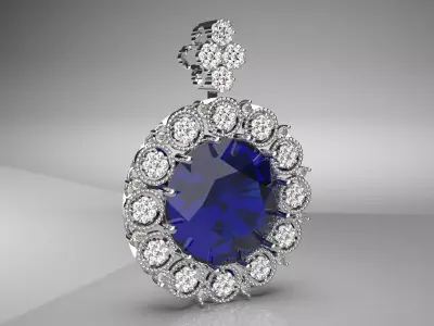 luxury jewelry pendant jp0126 3D print model