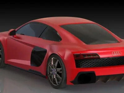 Audi R8 2019 3D model