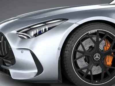 Mercedes-Benz AMG GT Coupe 2024 LowPoly 3D model
