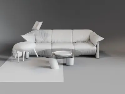 Ty-flow - Reveal objects 3ds Max Corona renderer 3D model