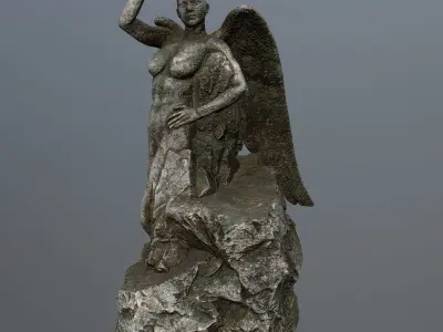 woman statue 2 Low-poly 3D model order