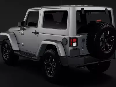 Jeep Wrangler Smoky Mountain JK 2017 3D model