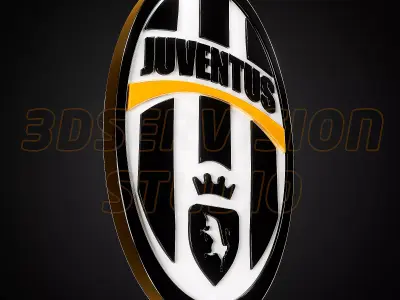 Juventus logo -  Cinematic - 3D print 3D model