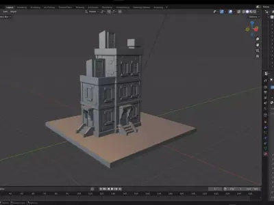 NYC Building Low-poly 3D model