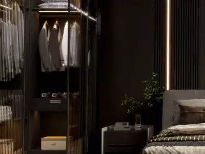 Bedroom interior 04 3D model