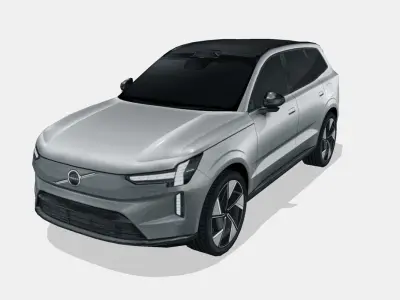 Volvo EX90 2024 Low-poly 3D model