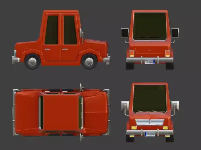 Cartoon Car 3D model