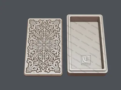 Rectangular Jewelry Box 2- Files for CNC and 3D Printer  3D print model