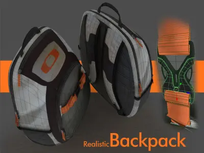 backpack or day day pack 3D Product model 3D model