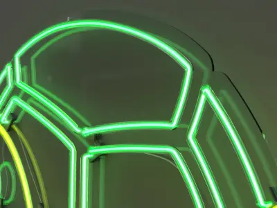 Turtle Emoji - Neon Sign 3D model