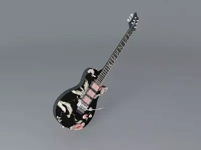 PRS style guitar Free 3D model purchase