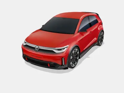 Volkswagen ID GTI 2024 Low-poly 3D model