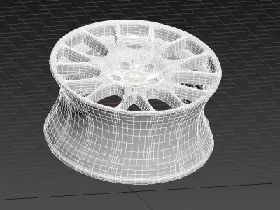 BBS CHR Rim Low-poly 3D model