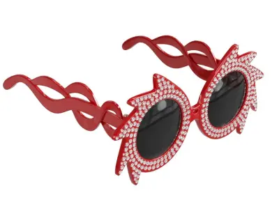 Studded sunglasses Low-poly 3D model