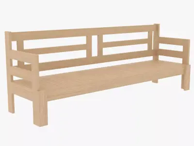 Bench 3D model