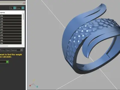 Fancy Womens Rings Plain Rings Ready STL 3DM Models Rings 3D print model 42