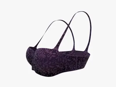 Daily Balconette Bra Low-poly 3D model