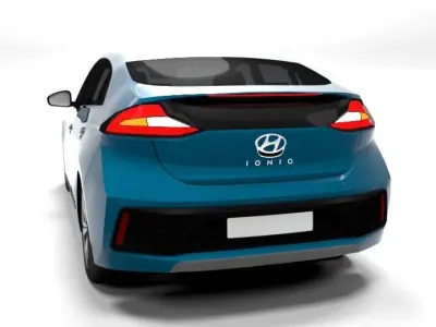 HYUNDAI IONIQ LOWPOLY Low-poly 3D model