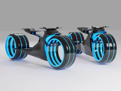 3D Models Sci Fi Motorcycle 3D model