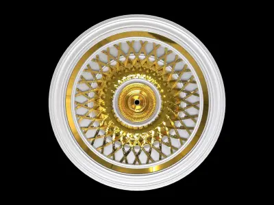 Decorate Plaster ceiling ornament medallion 3d model 3D model