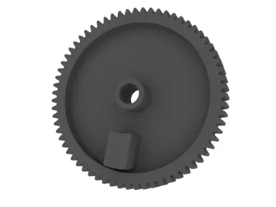 Gear actuator for trunk lock Mitsubishi Pajero Sport 3D print model