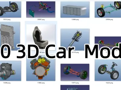 150 Sets Automotive 3D Model Collection 3D model