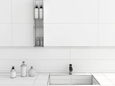 Bathroom furniture set Arcom Escape 2   3D model