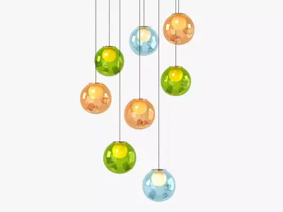 Bocci Chandelier 3D model