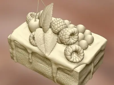 Cake Fake Decor Artifical 3D print model