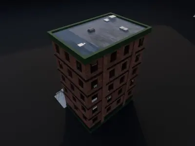 American building 3D model