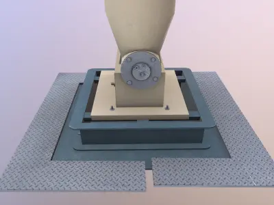 Oil Centrifuge Low-poly 3D model