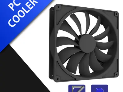 PC Cooler 3D model
