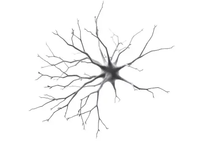 Neuron Network Organic model pack Low-poly 3D model