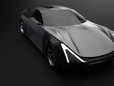 Coupe Car Exterior styling 3D model