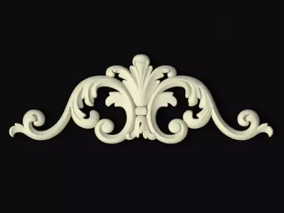 Central decor ornament for furniture 3D model 773