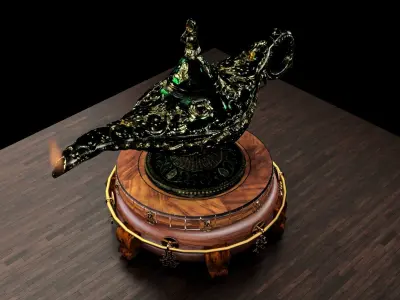 Chinese magic lamp  3D model