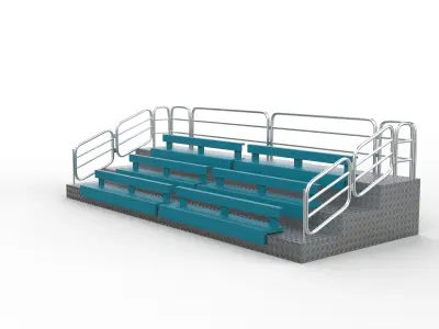 Outdoor Movable Grandstand  3D model