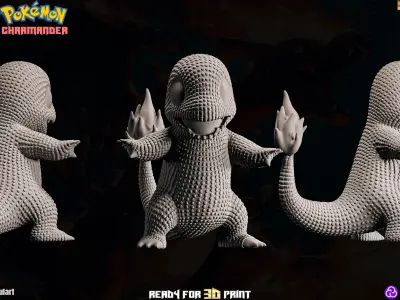 Charmander - Pokemon - 3D Print Luxury Decor Free 3D print model
