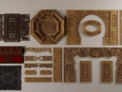 Wood carving Carved wood 3D model